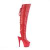 Pleaser - ADORE3019 Cuissardes à plateforme - Rouge Product image